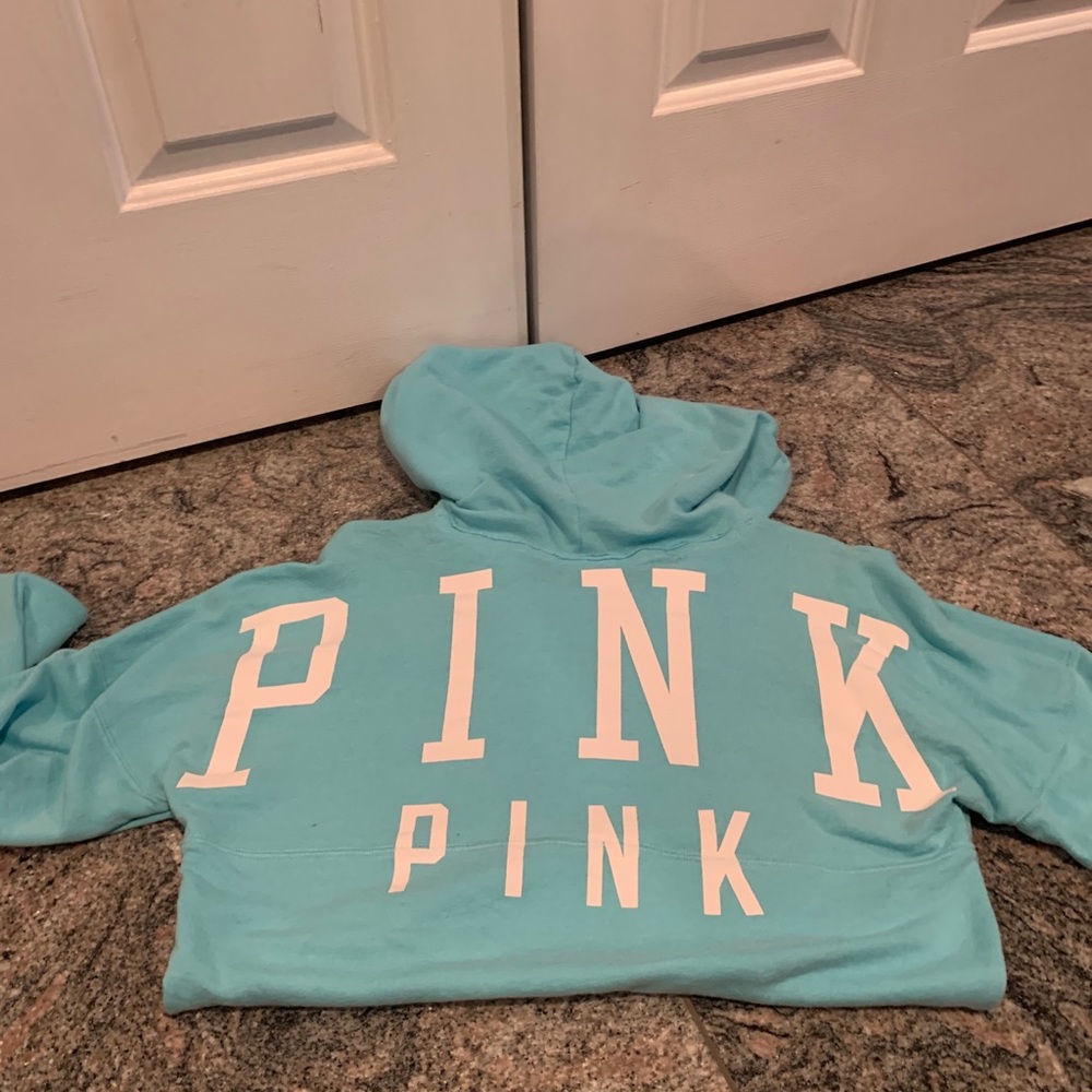 ✨Pink Victoria Secret Hooded Long Sleeve✨XS
